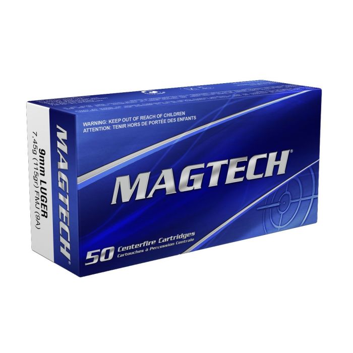 Magtech Munitie 9mm Para FMJ 115 Grain (9A) / 50 