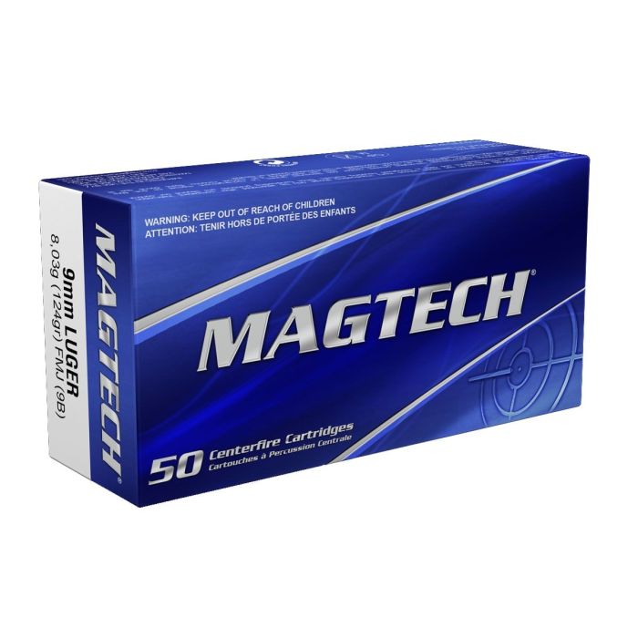 Magtech Munitie 9mm Para FMJ 124 Grain (9B) / 50 