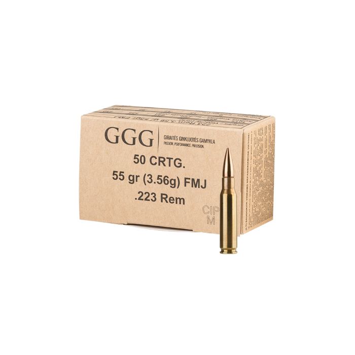 GGG .223 Rem 55gr FMJ / 50 stuks