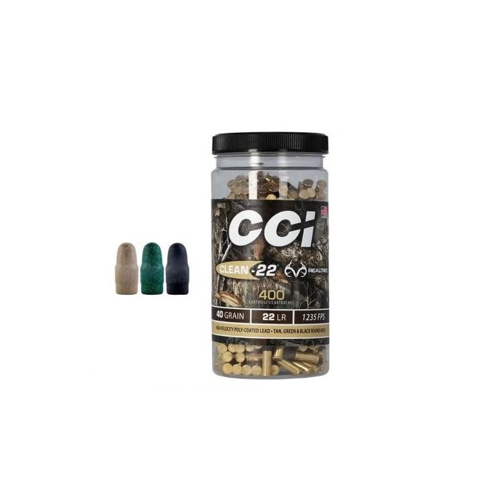 CCI .22 LR HV Clean Realtree Camo 400 Rounds