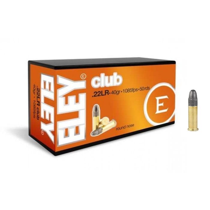 Eley Club Kleinkaliber Kogelpatronen .22 Lr. 40 Grain