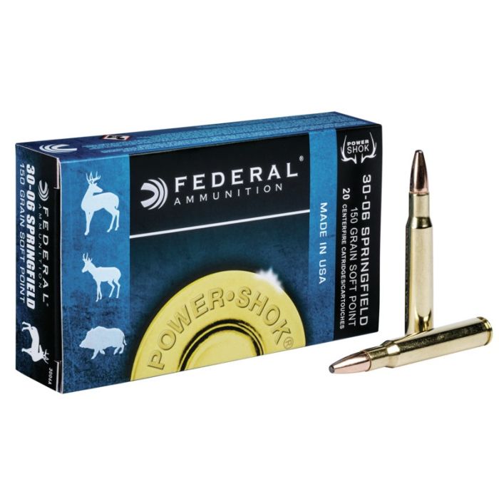 Federal Power-Shok Jachtmunitie Kal. 30-06 Springfield 150 Grain Soft Point 