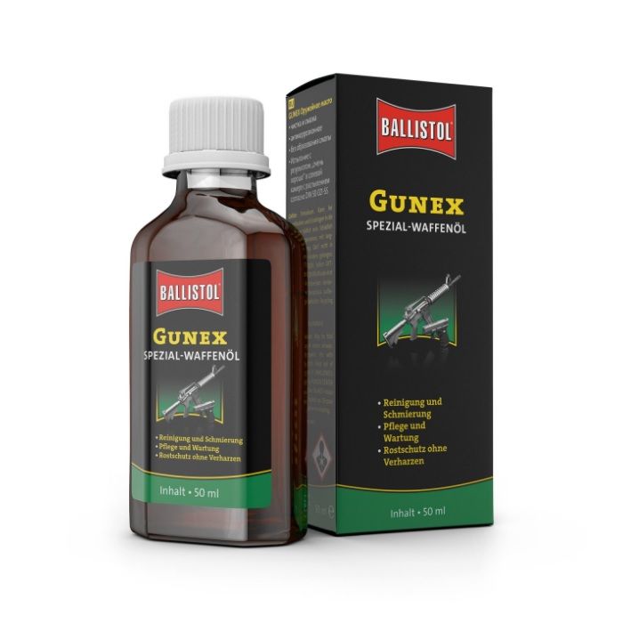 Ballistol Gunex Speciaal Wapenolie, Flesje 50 ml. 