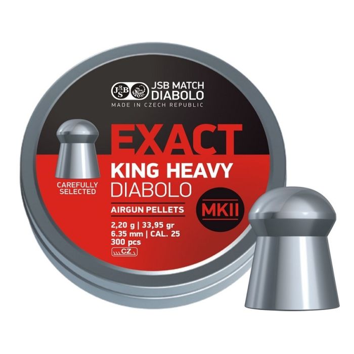 JSB Exact King Heavy MKII Diabolo 6,35mm