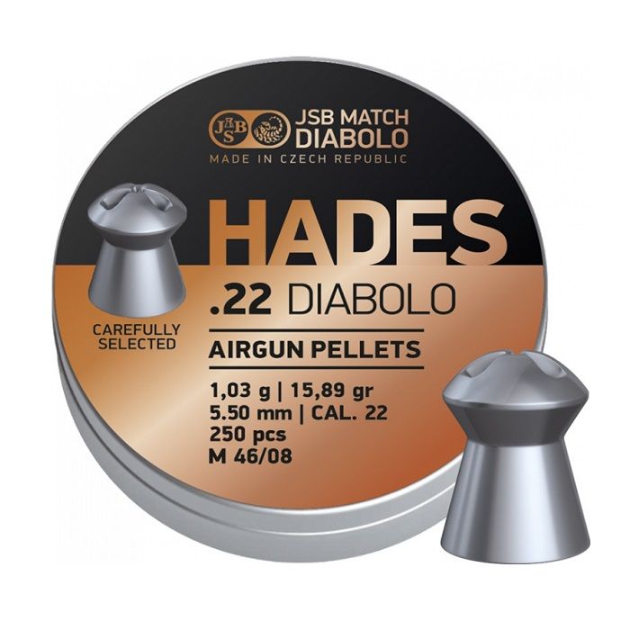 JSB Hades Diabolo 5,5 mm 15.89 Grain / 250 stuks