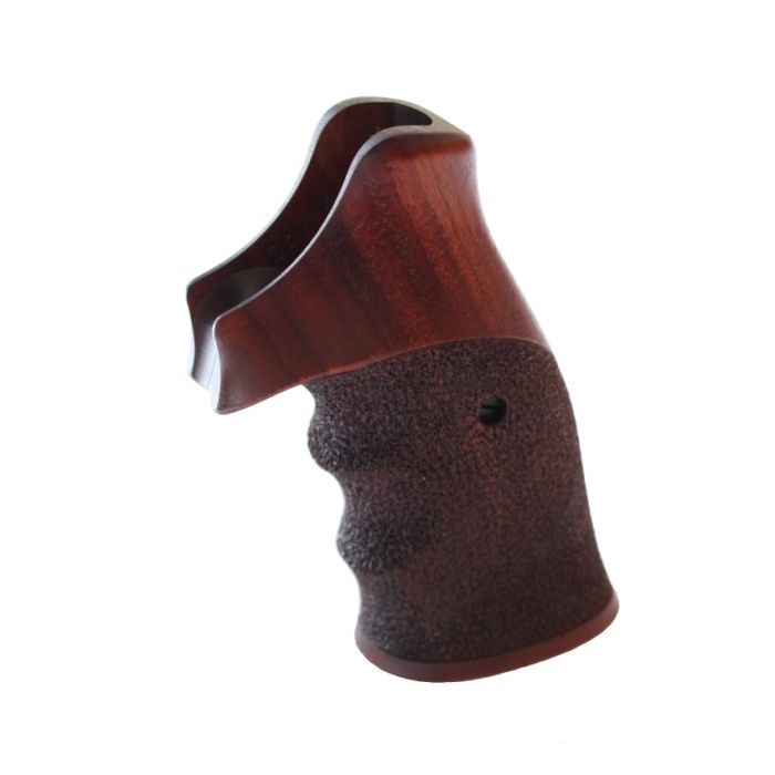 Nill 2-delig handgreep, gelakt walnoothout, Smith & Wesson KL Frame Square Butt #SW046XL