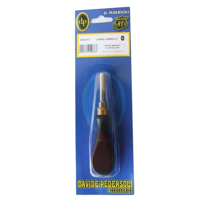 Pedersoli Nipple Wrench Revolver, 5 mm With Wooden Handle #USA 011