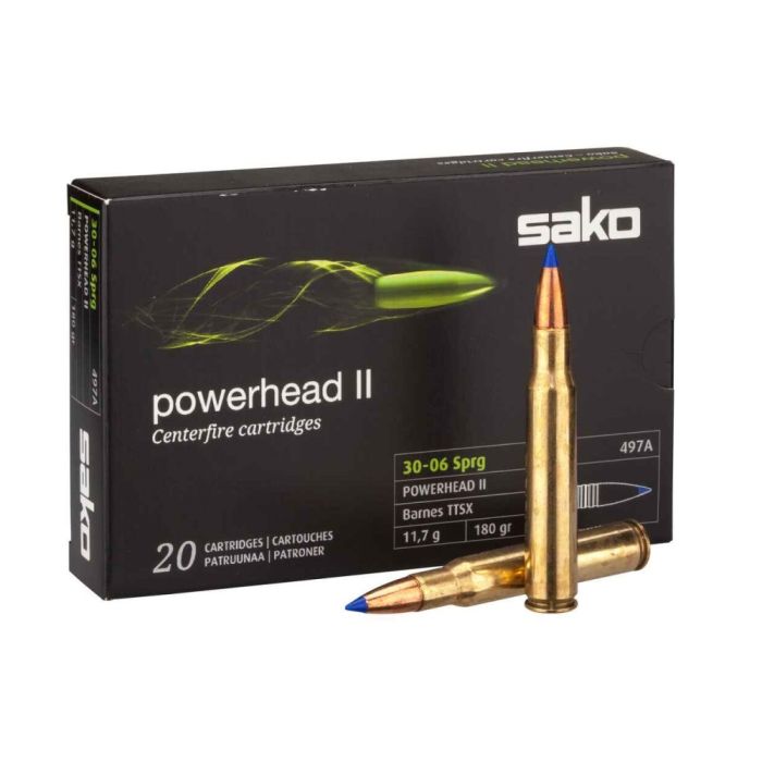 Sako Powerhead II Kogelpatronen Kal .30-06 Sprfd. Barnes TTSX 180 grain