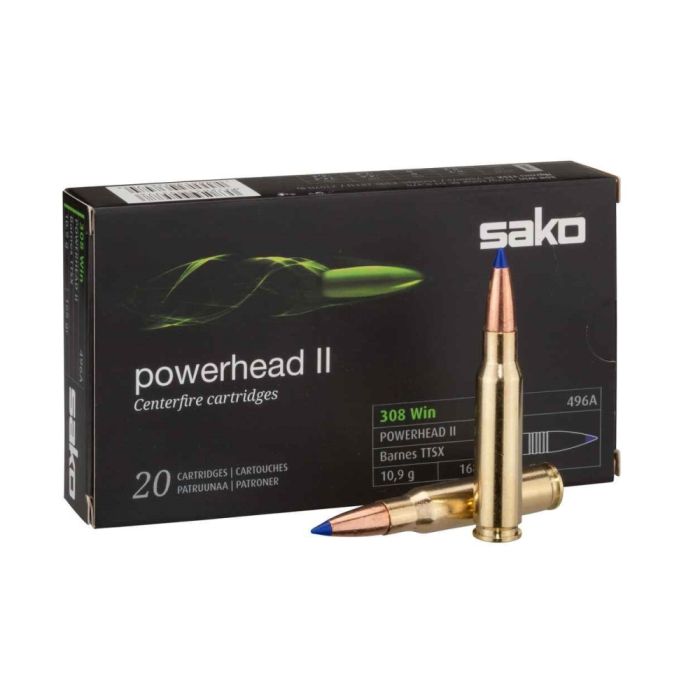 Sako Powerhead II Kogelpatronen Kal .308 Win. Barnes TTSX 168 grain