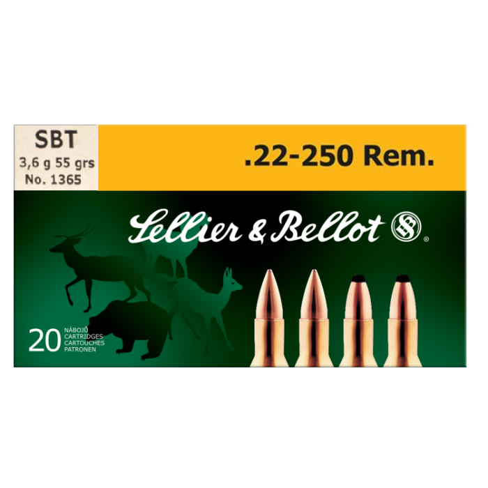 Sellier & Bellot .22-250 Rem. SBT 55 Gr.