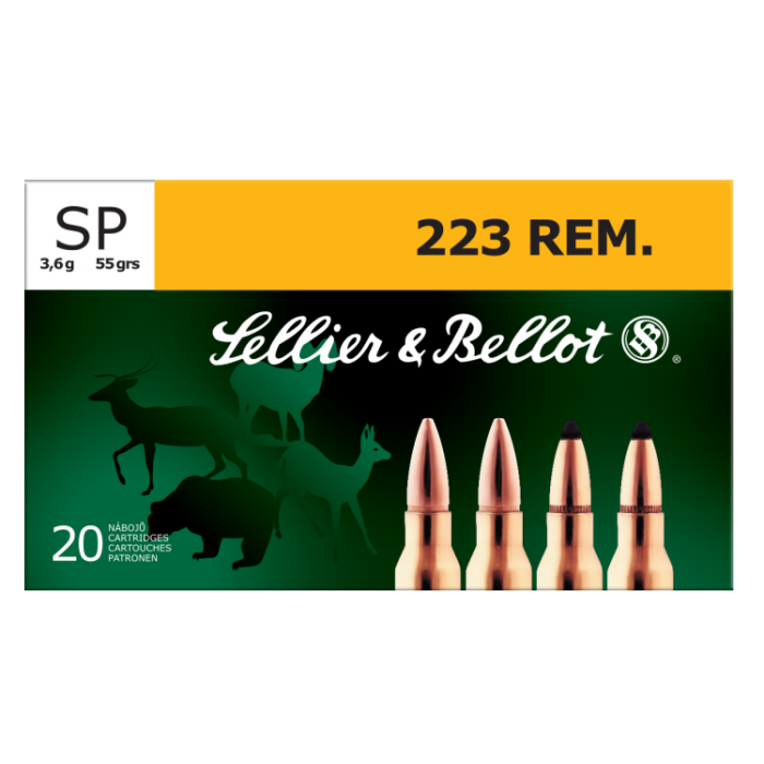 Sellier & Bellot .223 Rem. SoftPoint 55 Gr.