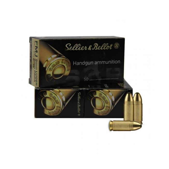 Sellier & Bellot 9 mm Para FMJ 124 Gr.