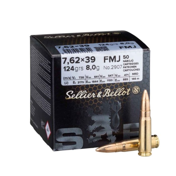 Sellier & Bellot 7.62x39 Training 123 Gr. 50 Stuks