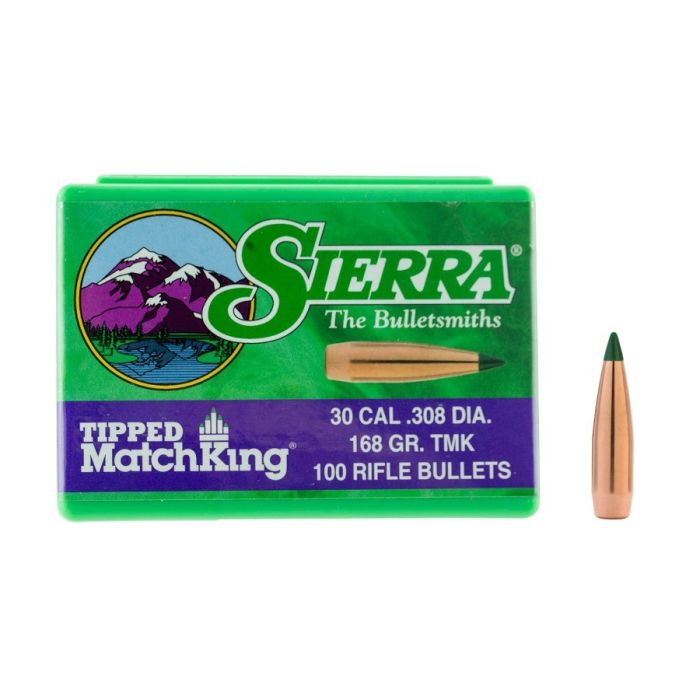 Sierra Tipped MatchKing .30 Kaliber (.308) 168 GR. TMK #7768