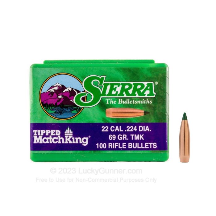 Kogelkoppen Sierra TMK Kal .223 (.224) 69 Grain/100 Stuks