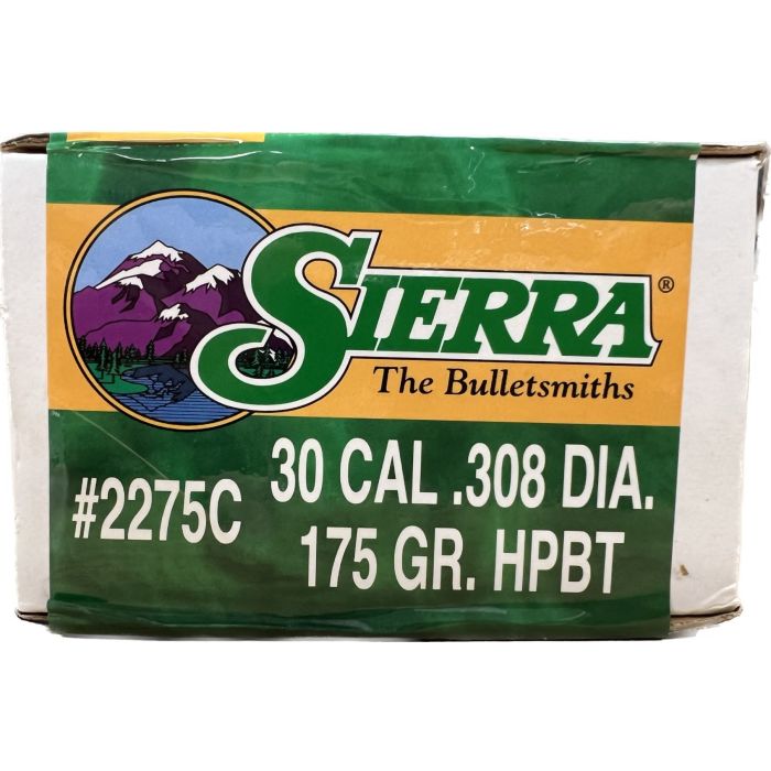 Sierra MatchKing .30 Kaliber (.308) 175 gr. HPBT 500 stuks #2275C