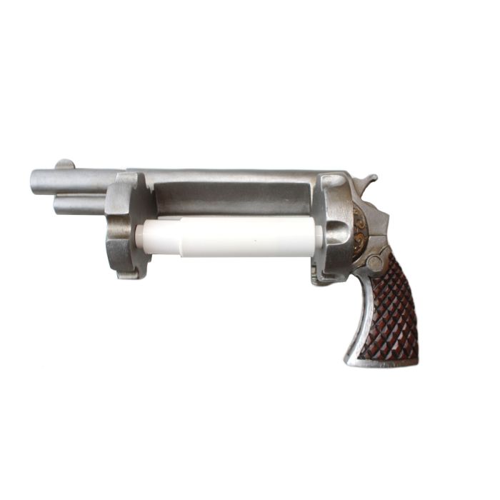 Revolver Six Gun Toiletrolhouder Western Cowboy Gunslinger Decor