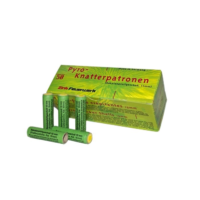  Zink Feuerwerk Pyro Knatterpatronen 15mm