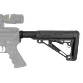 Hogue AR-15 / M16 Overmolded Schuifkolf-Constructie Inclusief Mil-Spec Bufferbuis en Hardware - Zwart