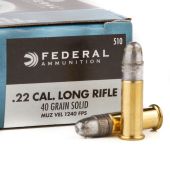 Federal Champion #510 .22 LR. High Velocity 40 Grain Lead Round Nose