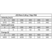 GGG .223 Rem 55gr FMJ / 50 stuks