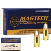 Magtech 9mm Para JHP 115 Gr.