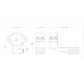 Hawke Extension Ring Mount 9-11mm Dovetail 30mm High #22123