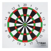 Ram Targets, schietkaarten maat 14X14 model DART 100 stuks