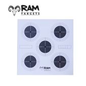 Ram Schietkaarten 17X17 Five Dot Target Paper