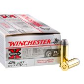 Winchester 45 Colt 250 Grain Lead Flat Nose Super-X Cowboy Action